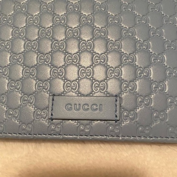 💙 GUCCI Microguccissima Wallet Cross Body Bag - Picture 7 of 8